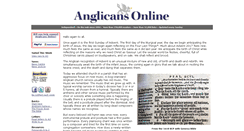 Desktop Screenshot of anglicansonline.org